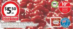 Coles Australian perino red grape tomatoes pack offer