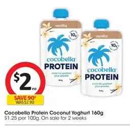 Coles Cocobella Protein Coconut Yoghurt offer