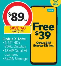 Coles Optus x total offer