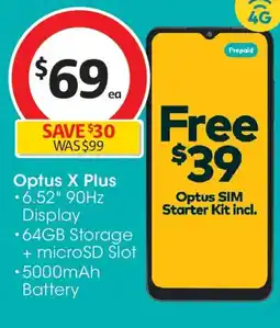 Coles Optus x plus offer