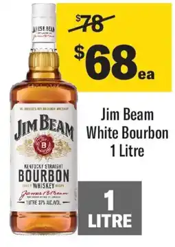 Coles Jim beam white bourbon offer