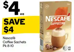 Woolworths Nescafe coffee sachets offer
