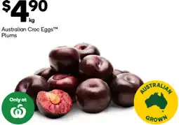 Woolworths Australian Croc Eggs™ Plums offer