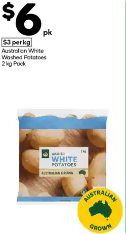 Woolworths Australian white washed potatoes pack offer
