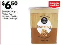 Woolworths Willow farm hommus dip offer