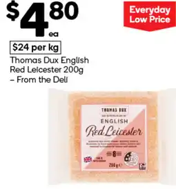 Woolworths Thomas dux english red leicester offer