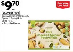 Woolworths Woolworths mini cheese & spinach pastry rolls offer