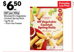 Woolworths Woolworths vegetable cocktail spring rolls offer