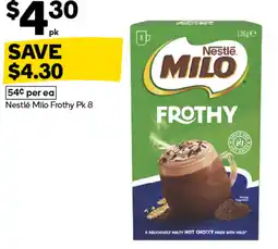 Woolworths Nestle milo frothy offer