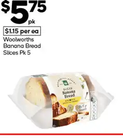 Woolworths Woolworths banana bread slices offer