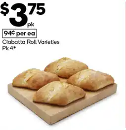 Woolworths Ciabatta roll varieties offer