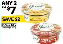 Woolworths Yumi's dips offer
