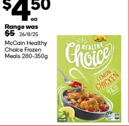 Woolworths McCain Healthy Choice Frozen offer