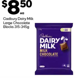 Woolworths Cadbury dairy milk large chocolate blocks offer