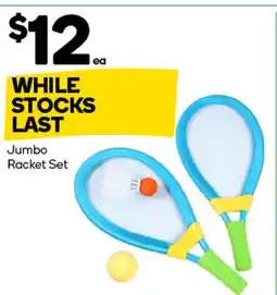 Woolworths Jumbo racket set offer