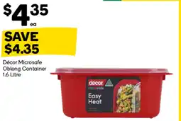 Woolworths Décor microsafe oblong container offer