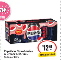 IGA Pepsi max strawberries & cream offer