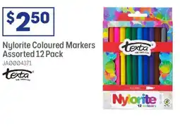 Officeworks Nylorite coloured markers assorted offer