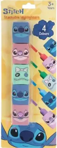 Toymate Disney Stitch Stockable Highlighters offer