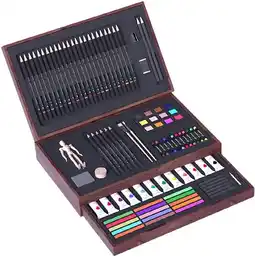 Toymate Wonder Co. Create Wooden Art Case 86pcs offer