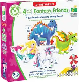 Toymate My First Puzzles Sets 4-In-A-Box Puzzles - Fantasy offer