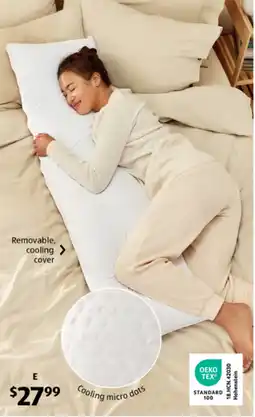 ALDI Body Pillow with Temperature Regulating Cover offer