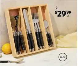 ALDI Lou Laguiole Cutlery Set 24pc offer