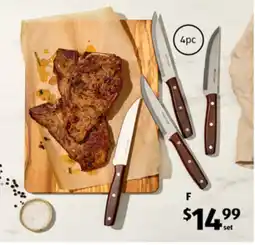 ALDI Steak Knife Set 4pc offer