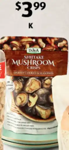 ALDI Dj&a shiitake mushroom crisps offer