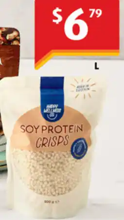 ALDI Happy Wellness Co. Soy Protein Crisps offer