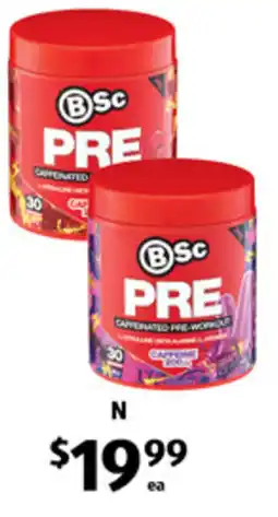 ALDI Bsc caffeinated pre-workout offer