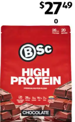 ALDI Bsc high protein powder offer