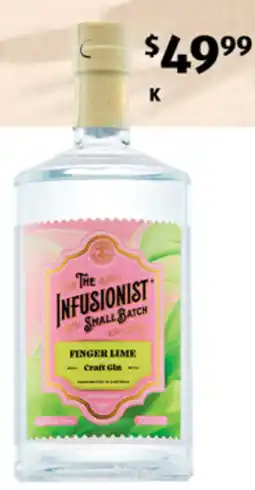 ALDI The Infusionist Finger Lime Gin offer