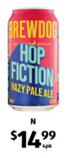 ALDI BrewDog Hop Fiction Hazy Pale Ale offer