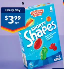 ALDI Dominion Naturals Shapes offer