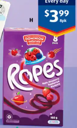 ALDI Dominion Naturals Ropes offer