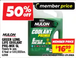 Autobarn Green long life coolant pre-mix offer
