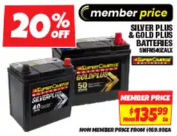 Autobarn Silver plus & gold plus batteries offer