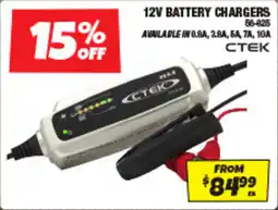 Autobarn 12v battery chargers offer