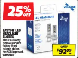 Autobarn Easy fit led headlight globes offer