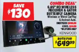 Autobarn 6.95" hd wireless receiver & gator butterfly camera offer