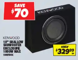 Autobarn 10" shallow subwoofer enclosure 1000w max offer