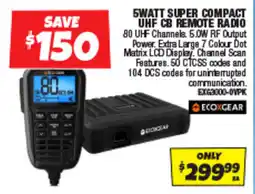 Autobarn 5 watt super compact uhf cb remote radio offer