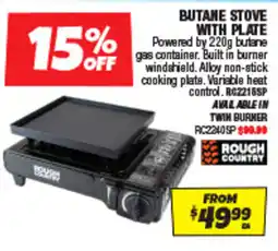 Autobarn Butane stove with plate offer