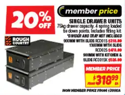 Autobarn Single drawer units offer