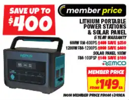 Autobarn Lithium portable power stations & solar panel offer