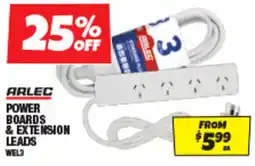 Autobarn Power boards & extension leads offer