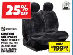 Autobarn Comfort sheepskin seat covers offer