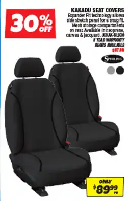 Autobarn Kakadu seat covers offer