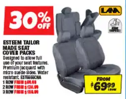 Autobarn Esteem tailor made seat cover packs offer
